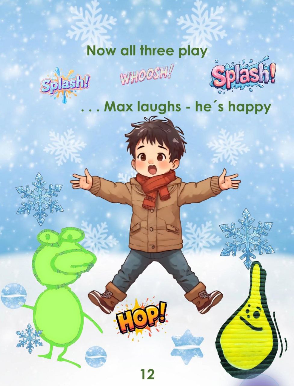 KINDER BILDERBUCH I WINTER GESCHICHTE I SNOWY FRIENDS I SNOWY I SCHNEE I HOPPY & TUMBLY