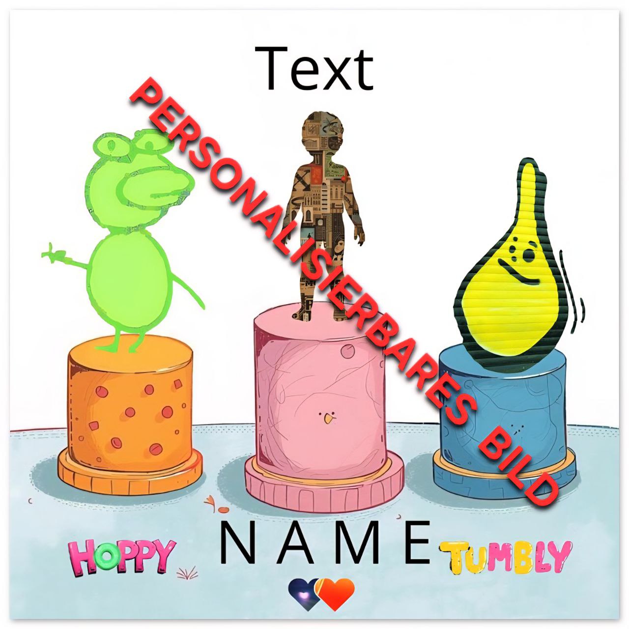 Personalisiertes FOREX Bild – Eigene Kinderbild und Name – Individuelles Wandbild – Geschenk zur Geburt, Taufe, Kinderzimmer